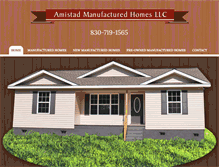 Tablet Screenshot of manufacturedhomesdelrio.com